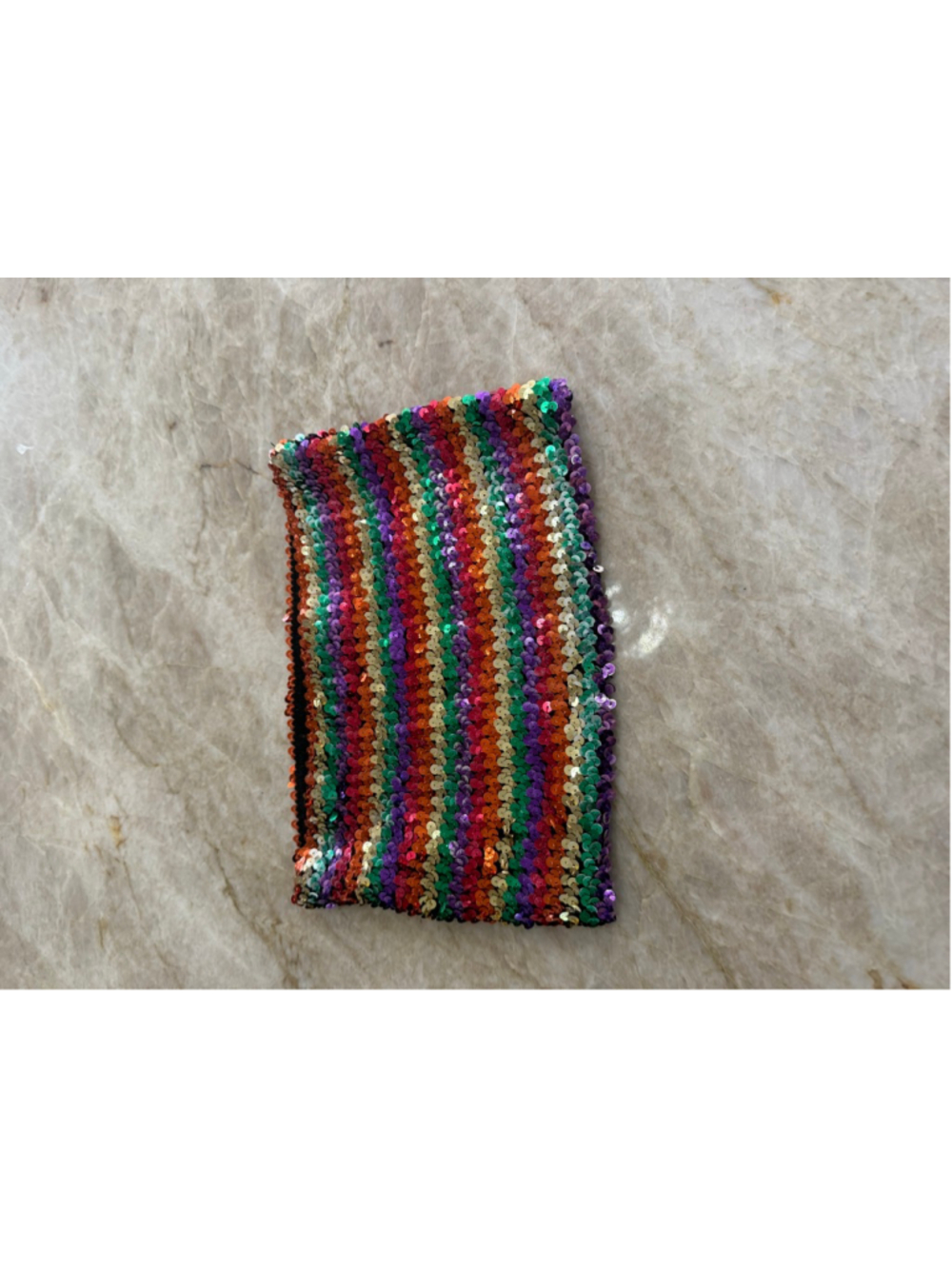 anna-kaci Multi-color Sequin Bandeau One Size, Mardi Gras, festival, pride - Picture 2 of 7